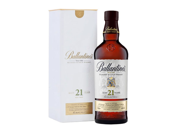 楚雄百龄坛威士忌回收百龄坛21年苏格兰威士忌40°Ballantine's进口洋酒700ml