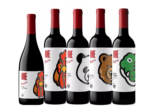 楚雄回收奔富红酒奔富一号1号Penfolds ONE潮流联名Human Made中国熊猫加州棕熊法国雄鸡澳洲鳄鱼行情价格