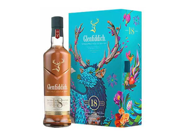 楚雄格兰菲迪回收格兰菲迪18年700ml春节礼盒装Glenfiddich苏格兰威士忌