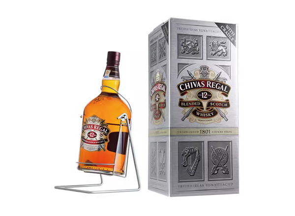 楚雄芝华士12年威士忌回收4500ml 9斤装4.5L进口Chivas Regal洋酒礼盒行情价格