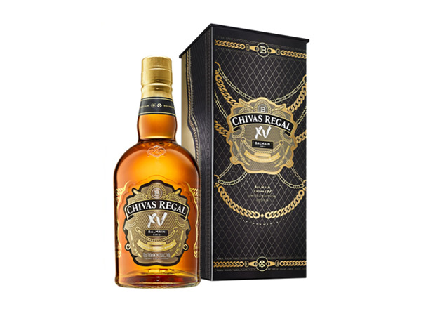楚雄芝华士15年回收Chivas Regal XV Balmain巴尔曼联名限定版700ml苏格兰调配型威士忌洋酒行情价格