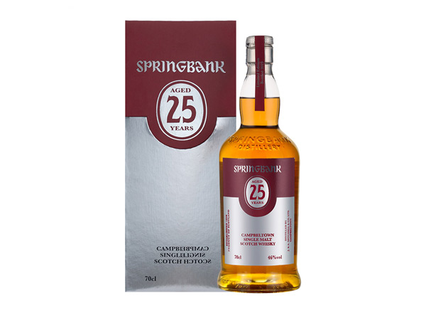 楚雄云顶25年回收云顶威士忌SpringBank 46度坎贝尔镇苏格兰单一麦芽700m进口洋酒威士忌