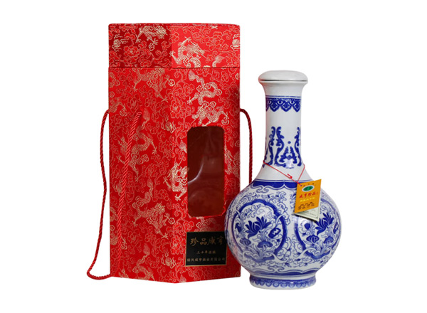 楚雄咸亨黄酒回收珍品咸亨三十年花雕酒青瓷瓶盒装绍兴黄酒2.5L