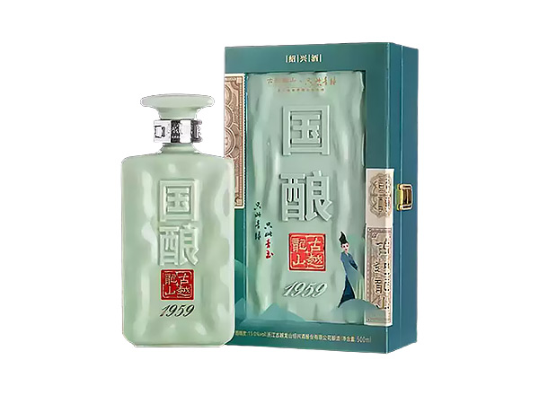 楚雄古越龙山黄酒回收国酿1959青玉只此青绿联名款二十年陈酿黄酒礼盒行情价格